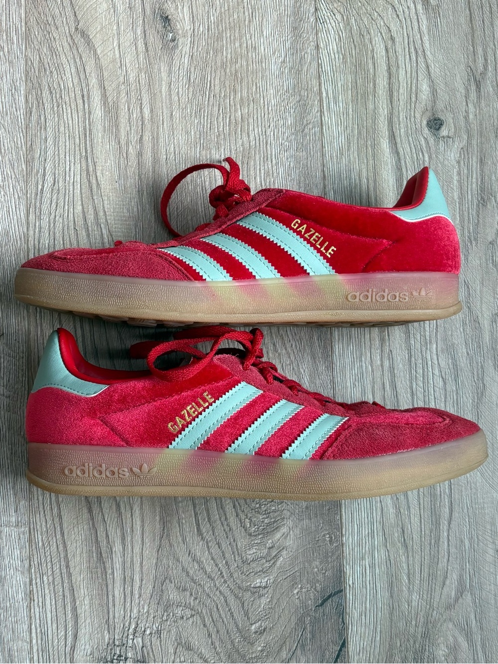 adidas Velvet and Suede Sneakers - like new! - Picture 3 of 5